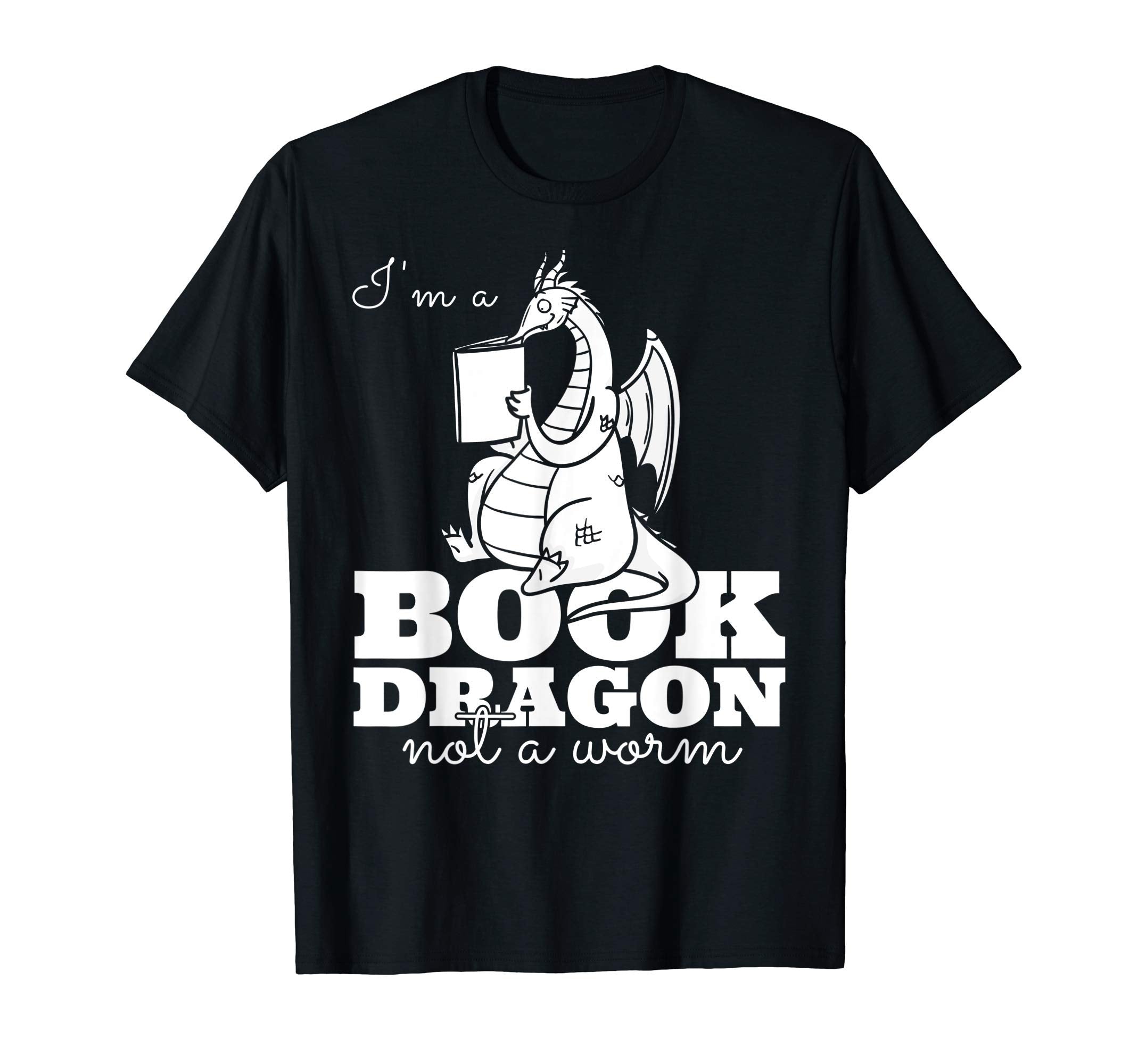 Im Book Dragon Not Worm Gift T-Shirt - Minimalist Print for Adults - T-Shirt, Sweatshirt, Hoodie