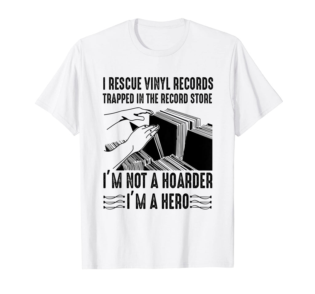 I Rescue Vinyl Records Trapped T-Shirt - Casual Everyday Wear Unisex - T-Shirt, Sweatshirt, Hoodie