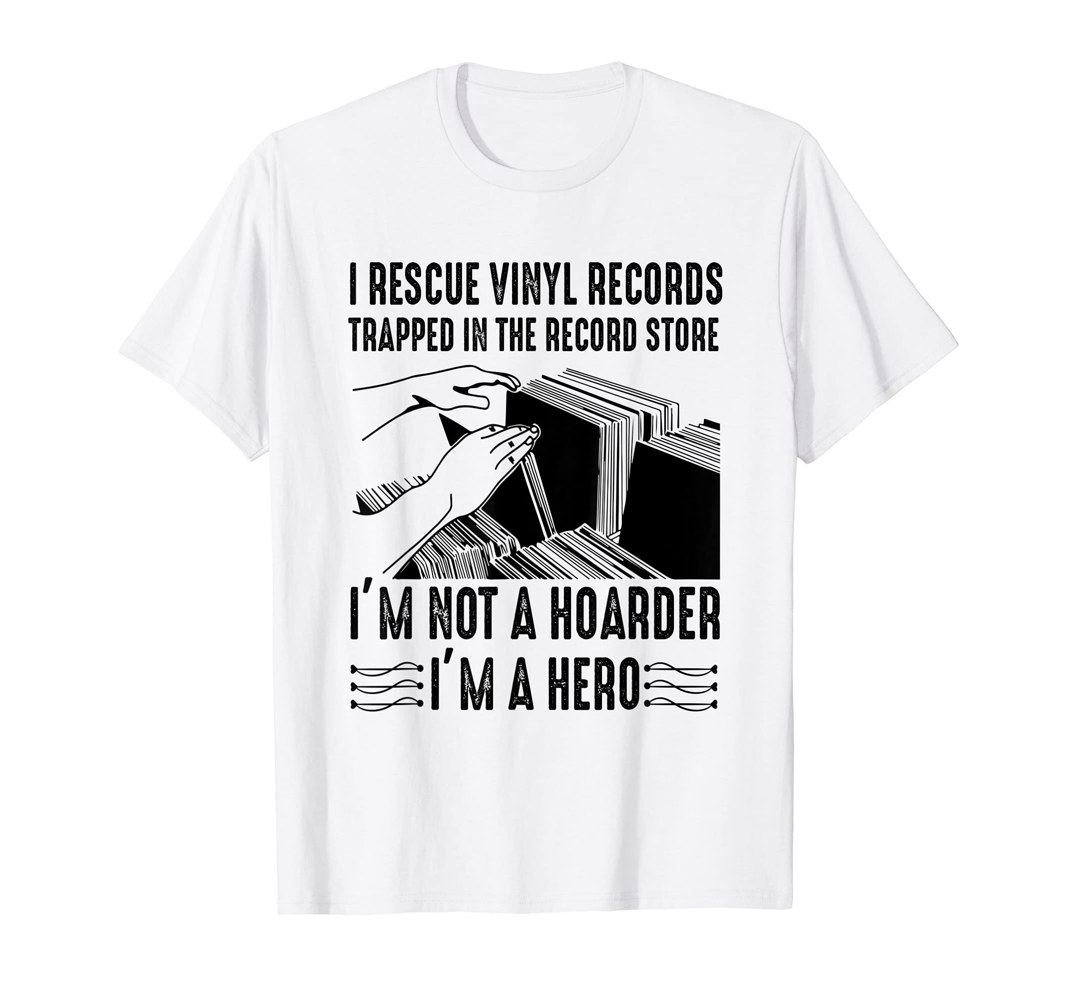 I Rescue Vinyl Records Trapped T-Shirt - Casual Everyday Wear Unisex - T-Shirt, Sweatshirt, Hoodie