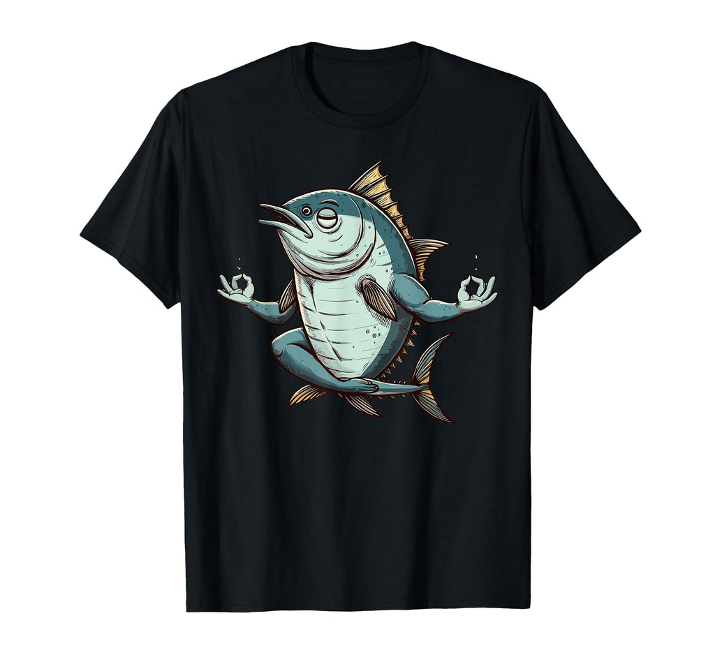 Meditation Tuna Yoga Pose Relaxing T-Shirt - Aesthetic Graphic Unisex - T-Shirt, Sweatshirt, Hoodie