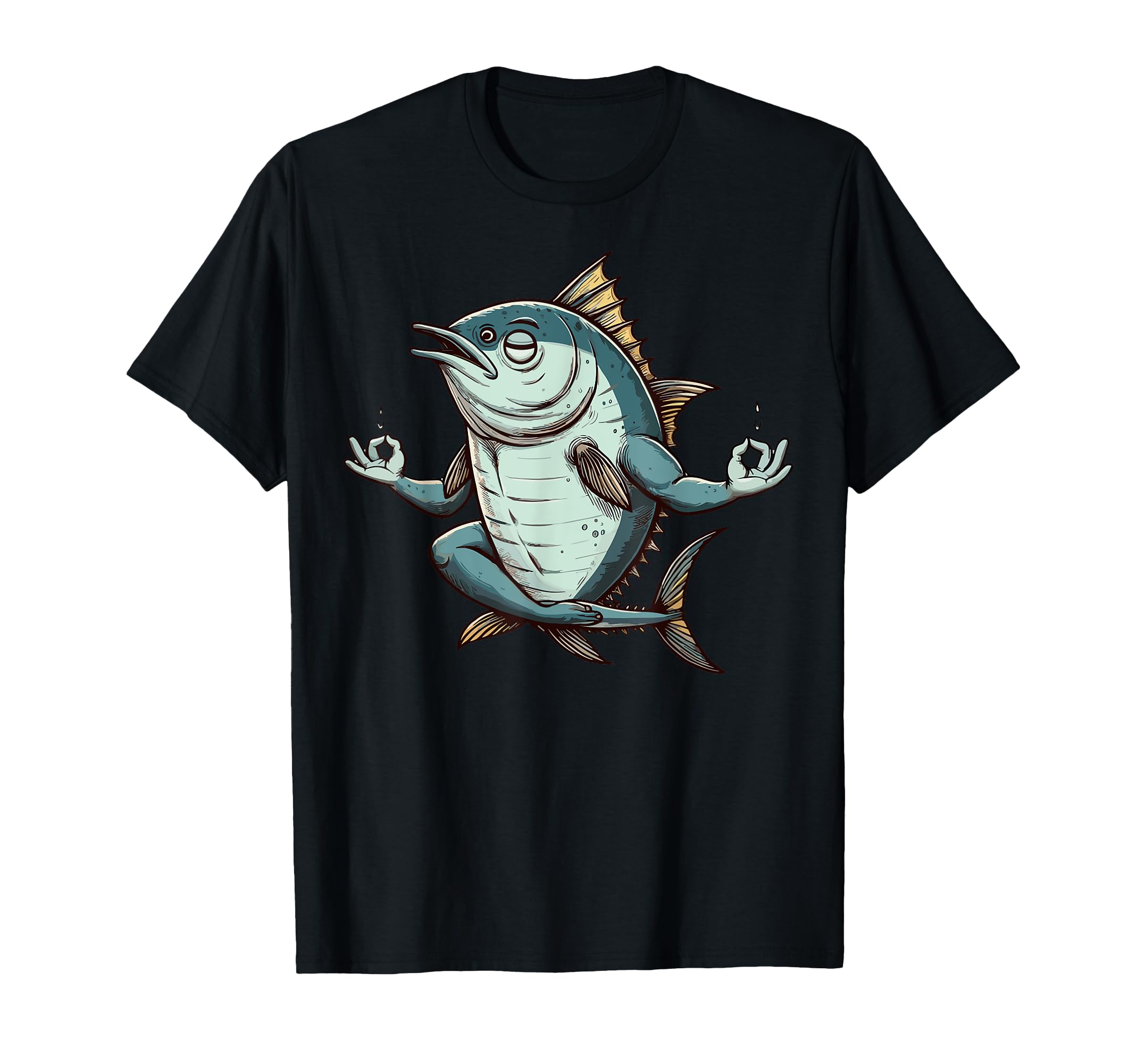 Meditation Tuna Yoga Pose Relaxing T-Shirt - Aesthetic Graphic Unisex - T-Shirt, Sweatshirt, Hoodie