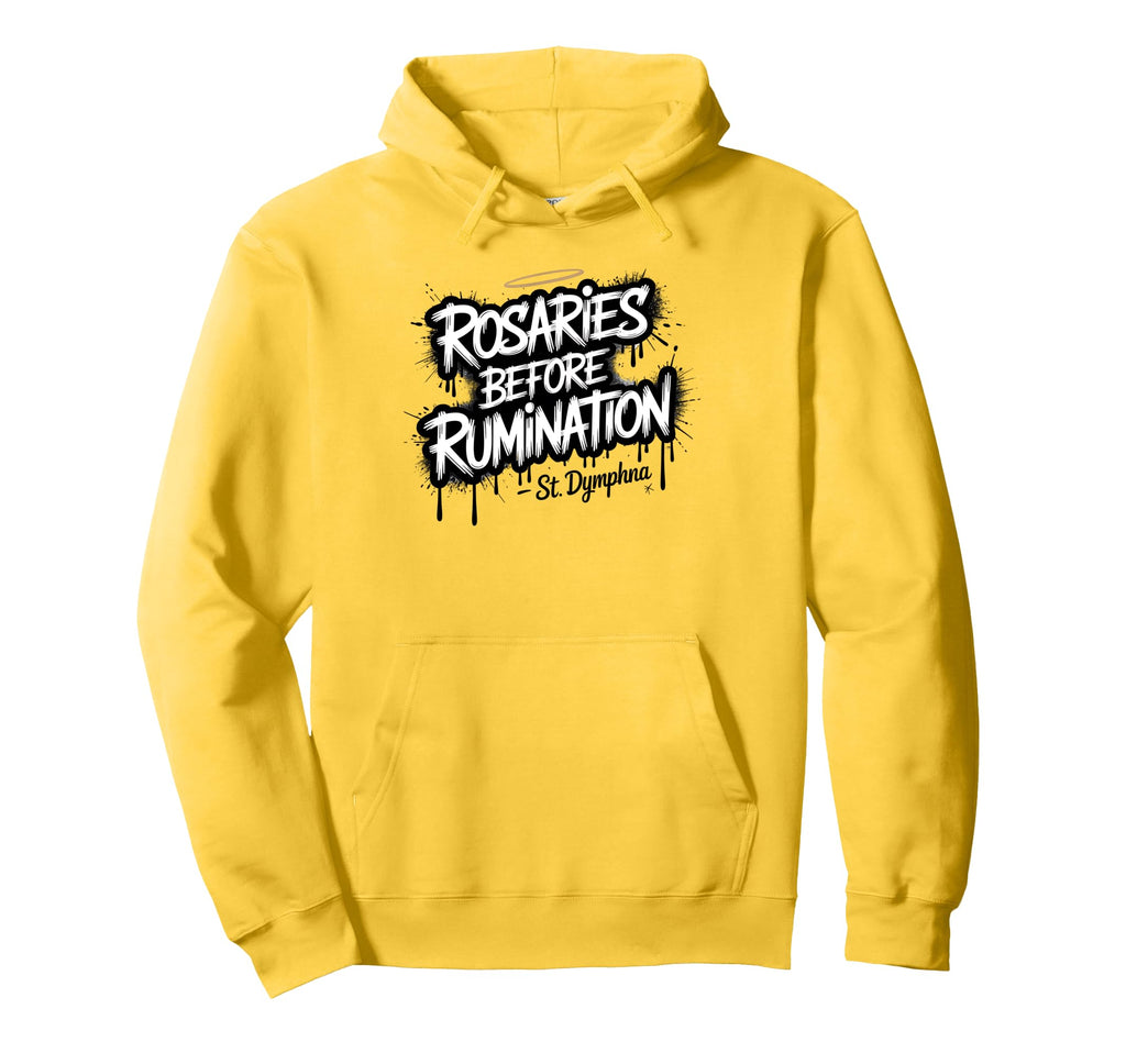 St Dymphna Rosaries Rumination Hoodie - Casual Everyday Wear Unisex - T-Shirt, Sweatshirt, Hoodie