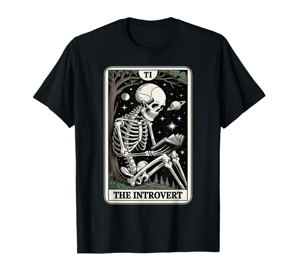 Introvert Tarot Indoorsy Antisocial T-Shirt - Graphic Print Unisex - T-Shirt, Sweatshirt, Hoodie