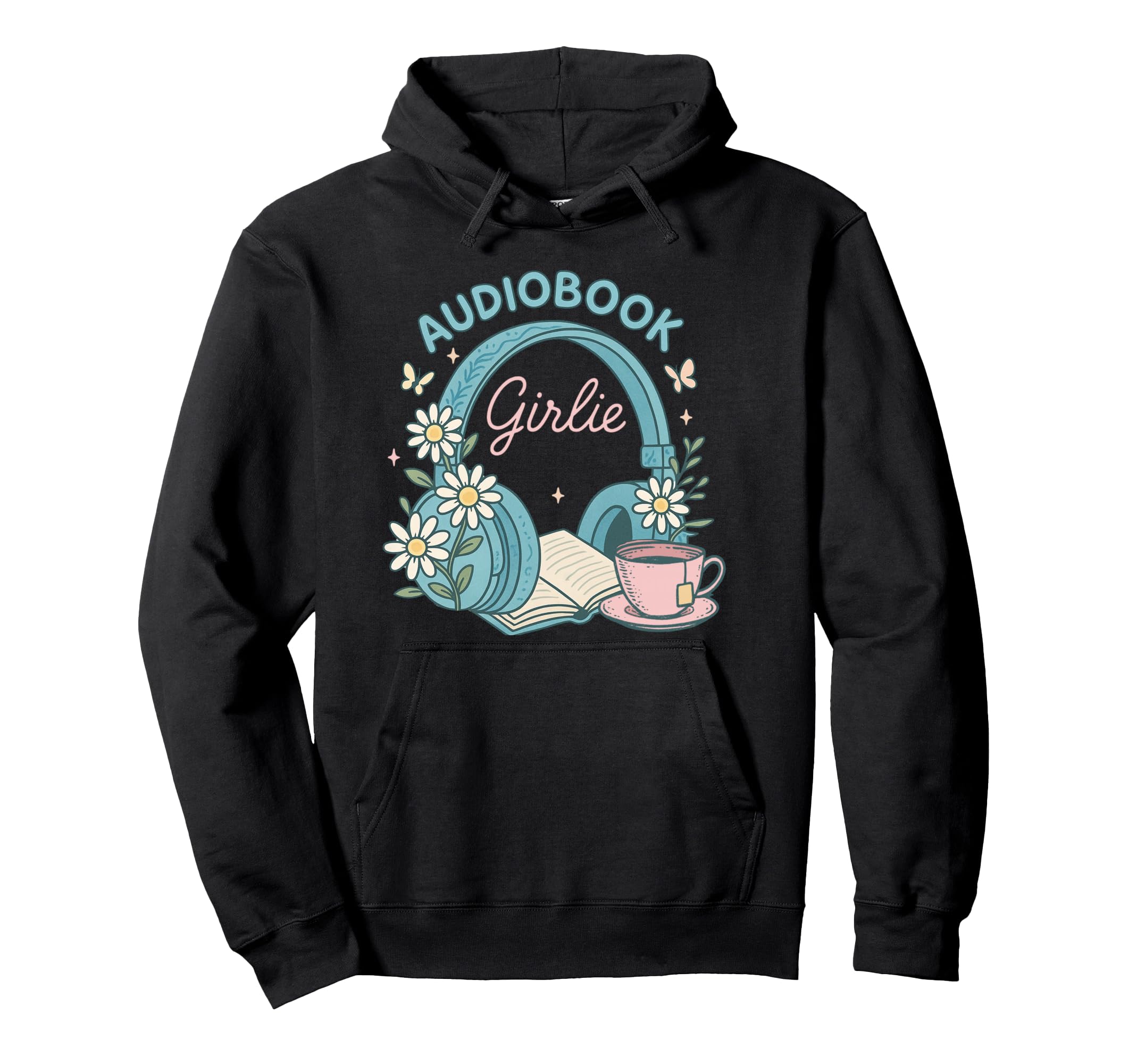Audiobook Girlie Book Lover Hoodie - Streetwear Style Men Women - T-Shirt, Sweatshirt, Hoodie