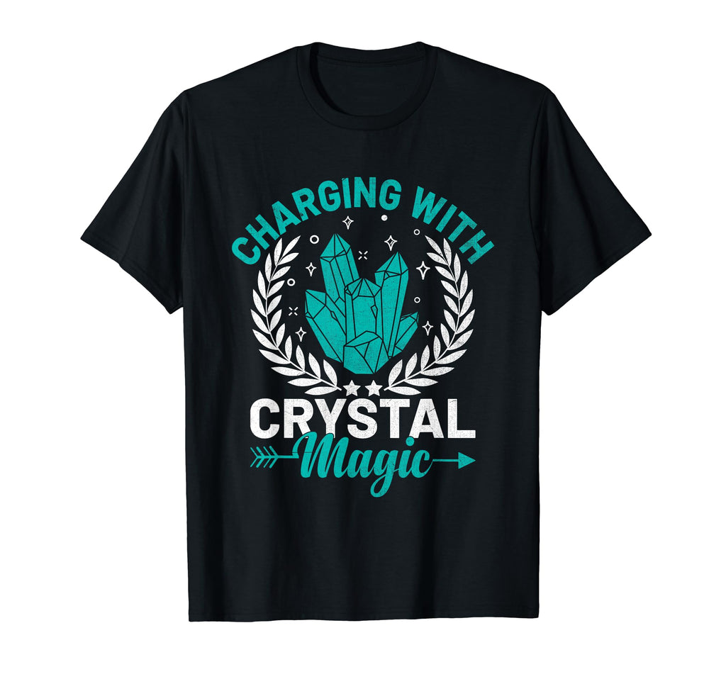 Spiritual Crystal Stones Healing T-Shirt - Custom Art Print Unisex - T-Shirt, Sweatshirt, Hoodie