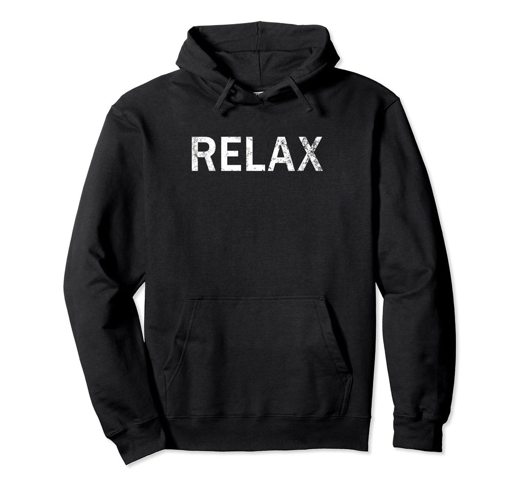 Relax Distressed Mindfulness Meditation Hoodie - Trendy Graphic Men Women - T-Shirt, Sweatshirt, Hoodie