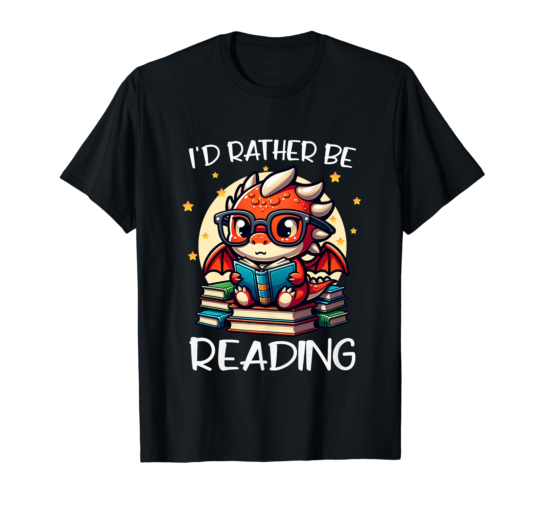 Id Rather Be Reading Book Dragon Bookworm T-Shirt - Streetwear Style Unisex - T-Shirt, Sweatshirt, Hoodie
