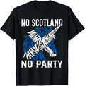 No Scotland No Party Unicorn Flag Scottish Banner Fan Retro T-Shirt Unisex T-shirt, Sweatshirt, Hoodie, Long Sleeve Tee - T-Shirt, Sweatshirt, Hoodie