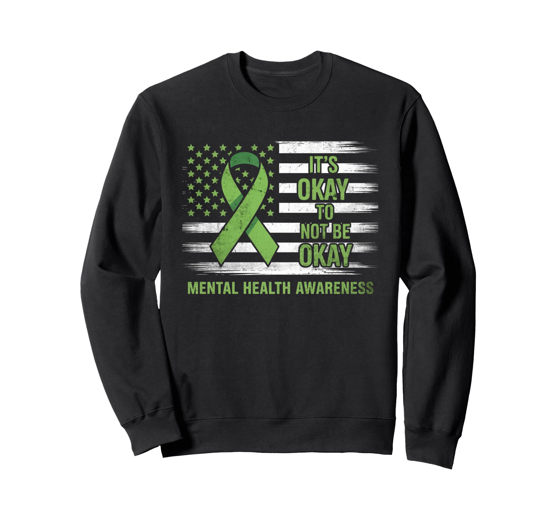 Its Okay To Not Be Okey Mental Sweatshirt - Minimalist Print for Adults - T-Shirt, Sweatshirt, Hoodie