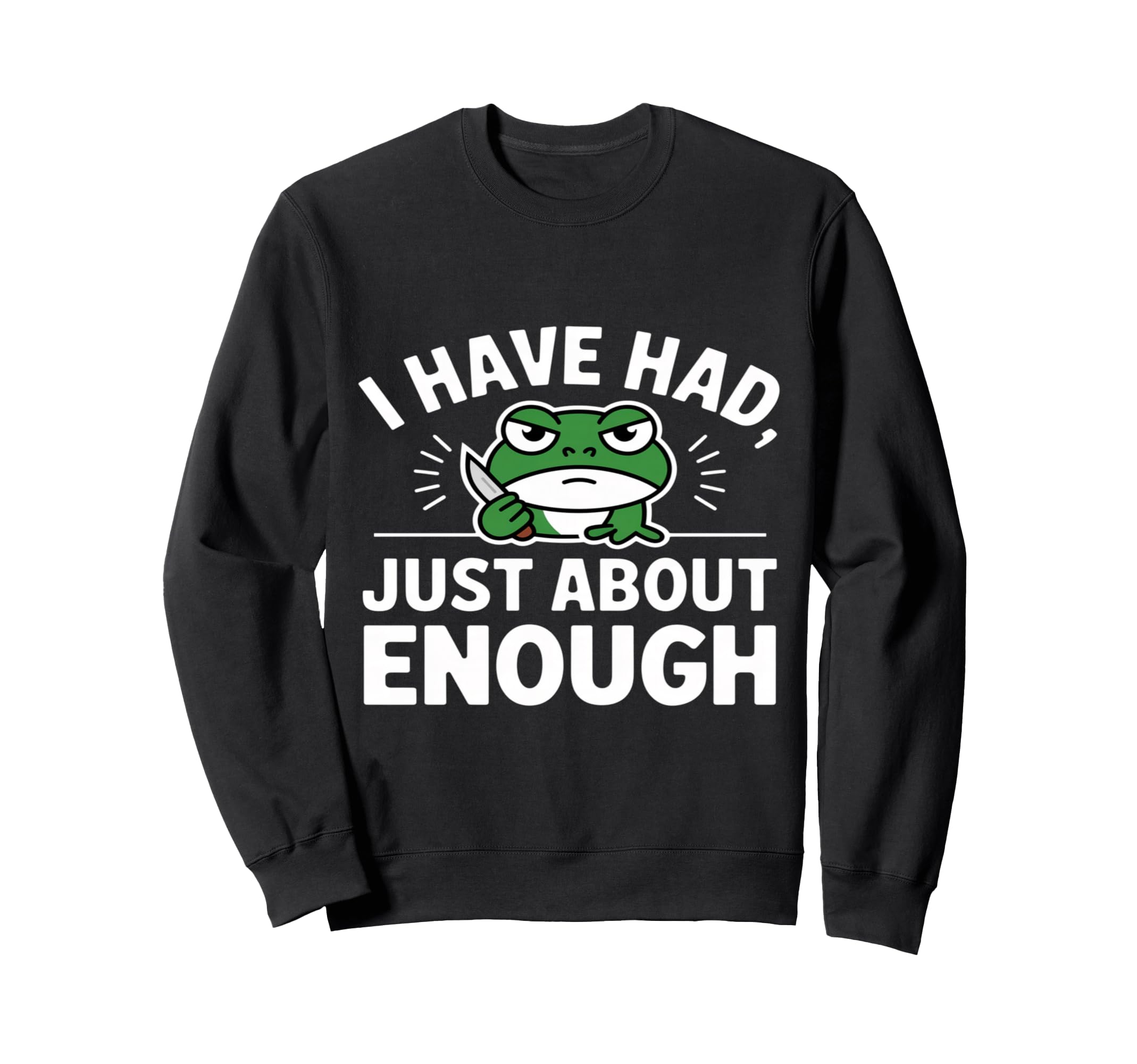 I Have Had Just About Enough Sweatshirt - Minimalist Print for Adults - T-Shirt, Sweatshirt, Hoodie