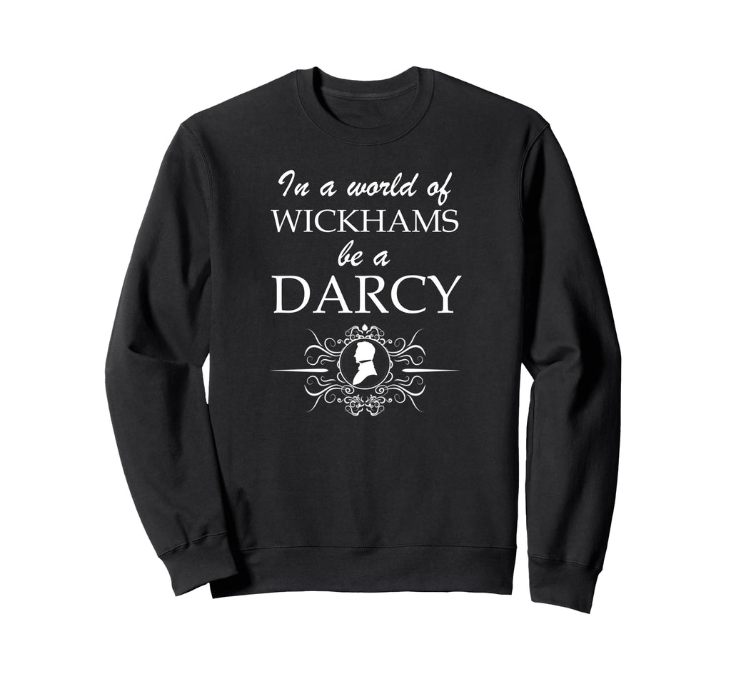 Jane Austen Wickham Or Darcy Pride Sweatshirt - Minimalist Print Unisex - T-Shirt, Sweatshirt, Hoodie