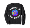 Healing Is Not Linear Mental Health Sweatshirt - Minimalist Print Men Women - T-Shirt, Sweatshirt, Hoodie