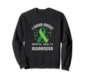 I Wear Green Mental Health Awareness Sweatshirt - Graphic Print for Adults - T-Shirt, Sweatshirt, Hoodie
