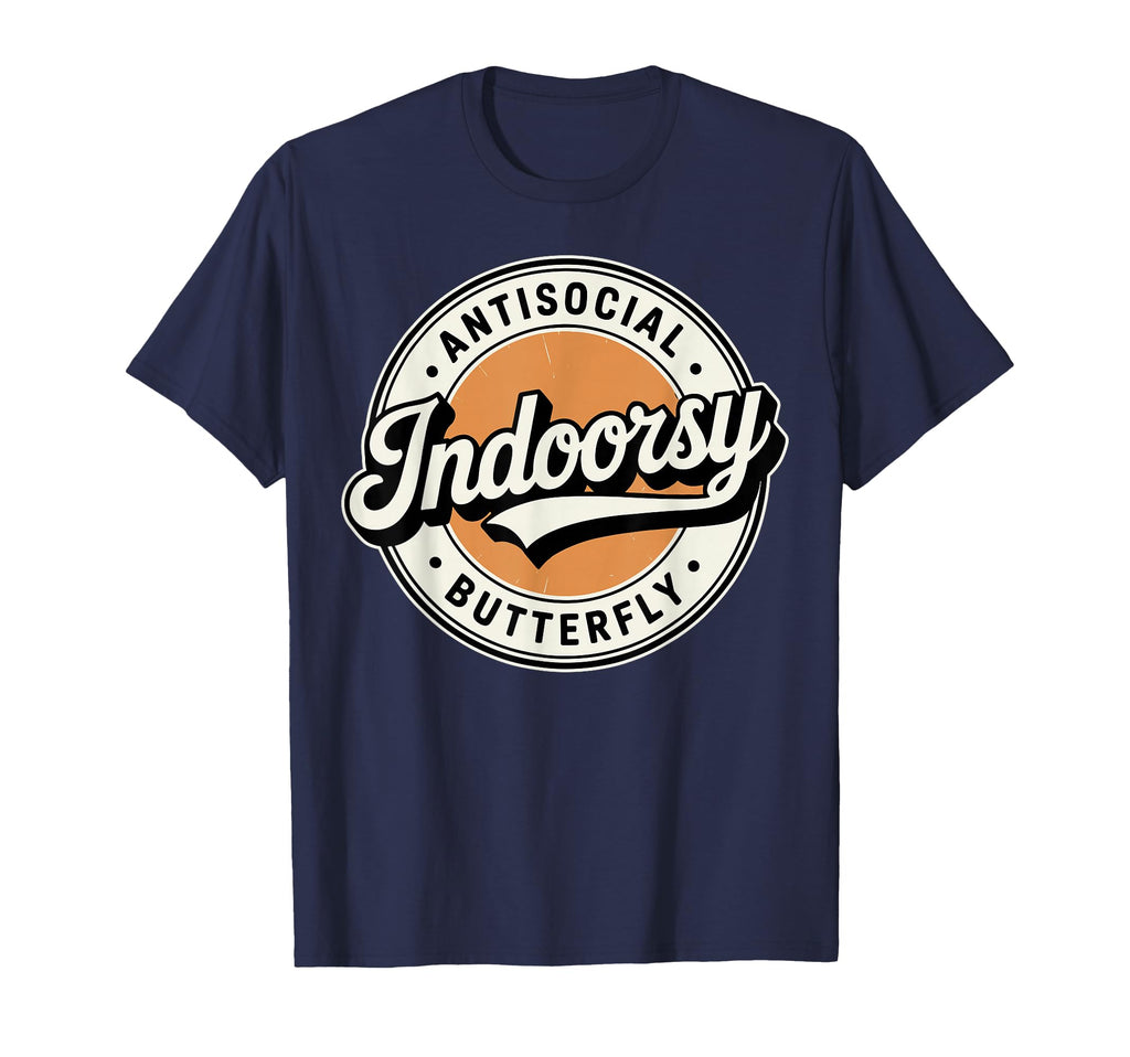 Indoorsy Antisocial Butterfly T-Shirt - Custom Art Print for Adults - T-Shirt, Sweatshirt, Hoodie
