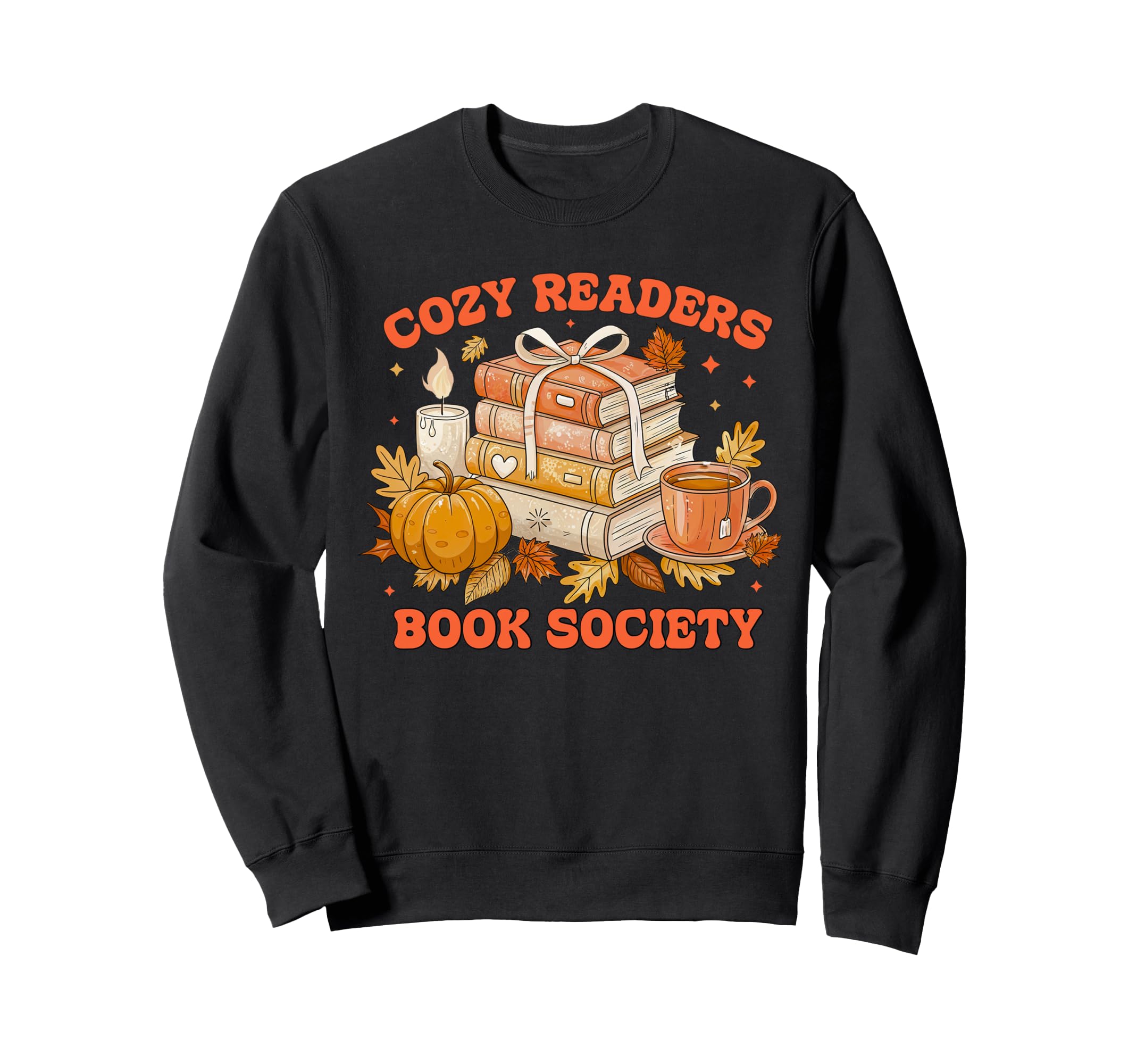 Fall Bibliophile Cozy Readers Book Sweatshirt - Unique Graphic for Adults - T-Shirt, Sweatshirt, Hoodie