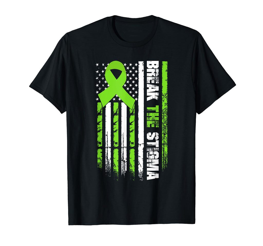 Break Stigma Mental Health T-Shirt - Custom Art Print Men Women - T-Shirt, Sweatshirt, Hoodie