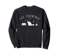 Life Necessities Funny Books Cats And Sweatshirt - Graphic Print Unisex - T-Shirt, Sweatshirt, Hoodie
