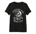 Overstimulated Moms Club Skeleton Tri T-Shirt - Novelty Apparel for Adults - T-Shirt, Sweatshirt, Hoodie