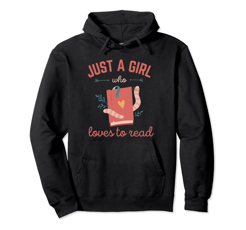 Just Who Loves To Read Book Lover Nerd Hoodie - Custom Art Print Men Women - T-Shirt, Sweatshirt, Hoodie