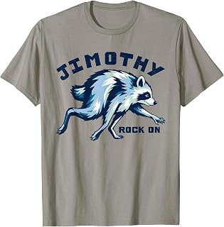Jimothy Rock On Raccoon Trash Panda Viral Meme T-Shirt Unisex T-shirt, Sweatshirt, Hoodie, Long Sleeve Tee - T-Shirt, Sweatshirt, Hoodie
