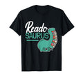 Dinosaur Reading Books Readosaurus Bookworm T-Shirt - Graphic Print Unisex - T-Shirt, Sweatshirt, Hoodie