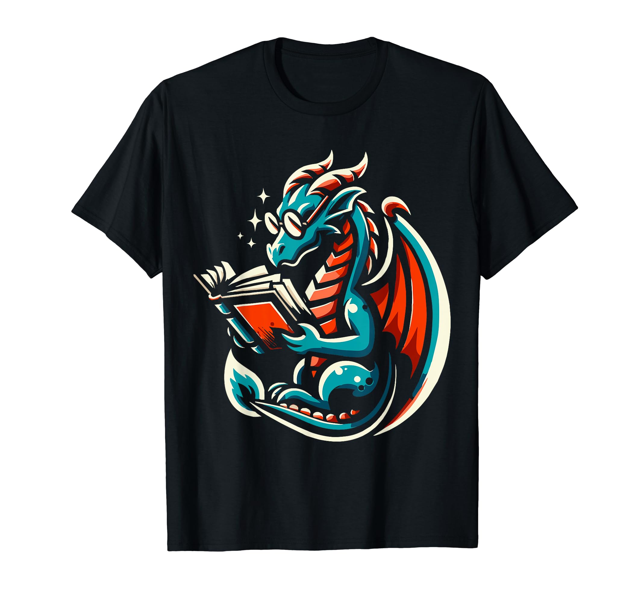 Dragon Reading Book Dragon Enthusiast T-Shirt - Streetwear Style Unisex - T-Shirt, Sweatshirt, Hoodie