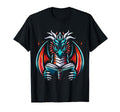 Dragon Reading Book Dragon Enthusiast T-Shirt - Streetwear Style Men Women - T-Shirt, Sweatshirt, Hoodie