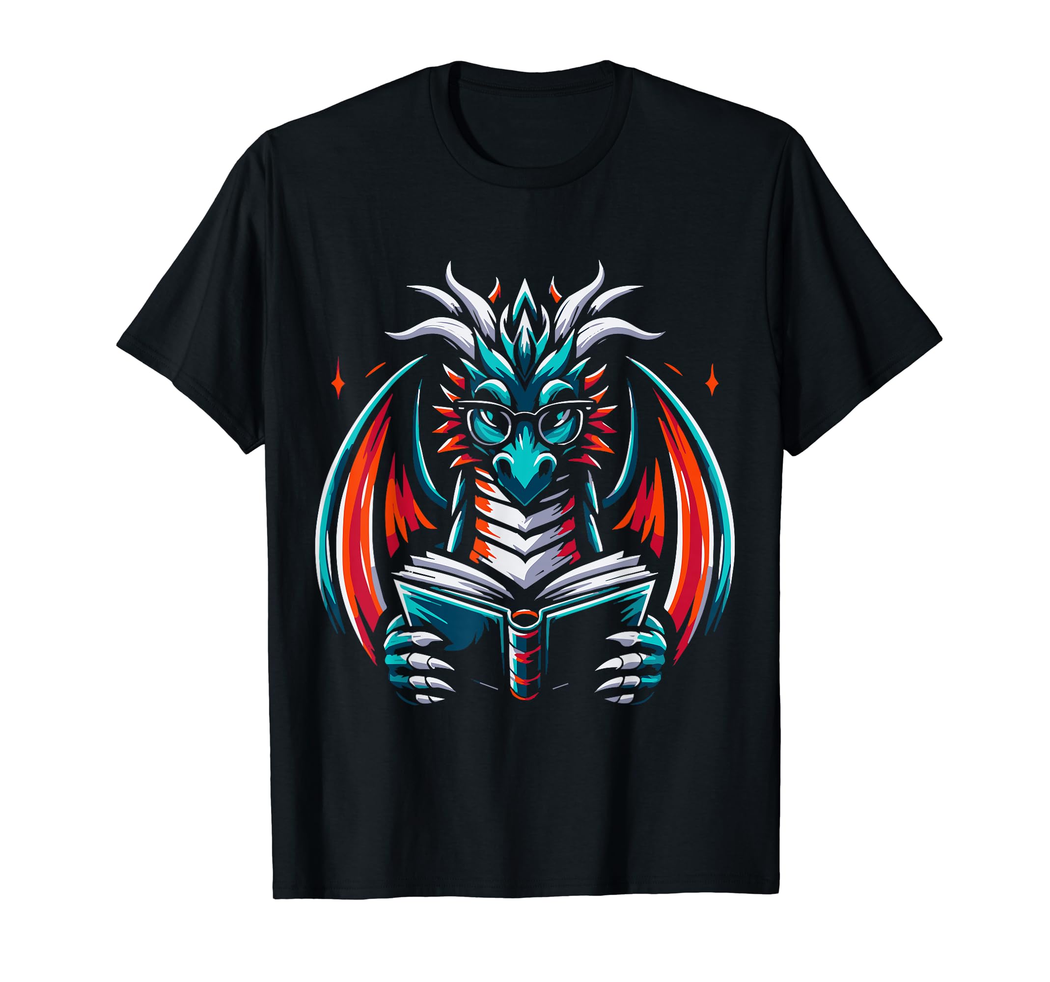 Dragon Reading Book Dragon Enthusiast T-Shirt - Streetwear Style Men Women - T-Shirt, Sweatshirt, Hoodie