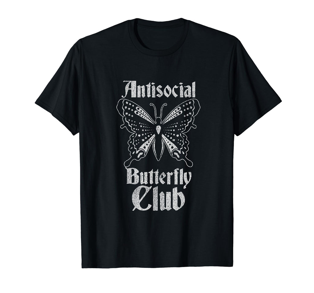 Antisocial Butterfly Club Introvert Goth T-Shirt - Minimalist Print Unisex - T-Shirt, Sweatshirt, Hoodie