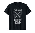Antisocial Butterfly Club Introvert Goth T-Shirt - Minimalist Print Unisex - T-Shirt, Sweatshirt, Hoodie