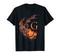 Letter G Dragon Monogram T-Shirt - Minimalist Print for Adults - T-Shirt, Sweatshirt, Hoodie