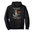 Getting My Steps Walking Lord Raccoon Hoodie - Novelty Apparel for Adults - T-Shirt, Sweatshirt, Hoodie