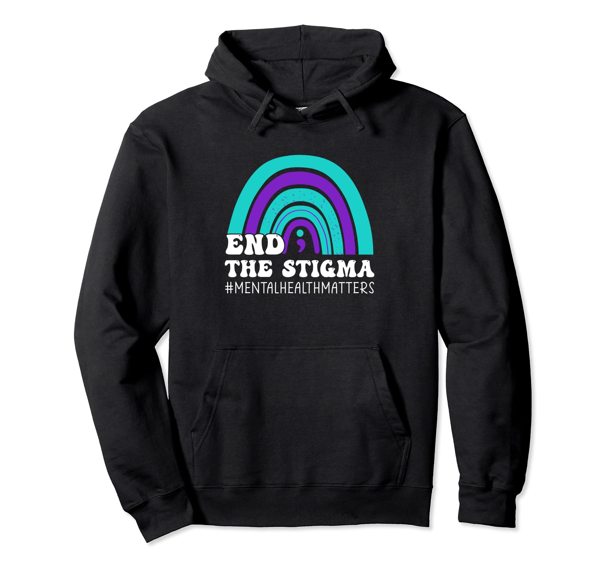 End Stigma Mental Health Mental Health Hoodie - Unique Graphic Men Women - T-Shirt, Sweatshirt, Hoodie