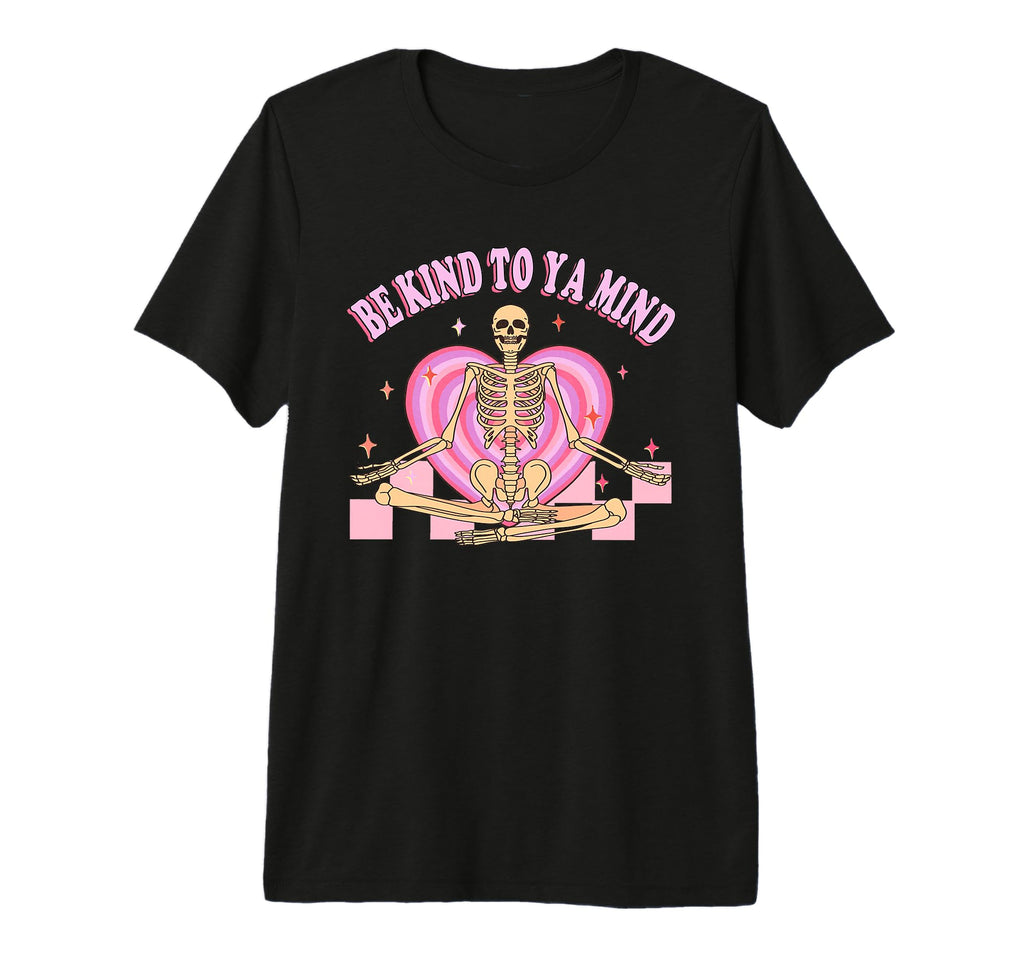 Funny Skeleton Meditation Mindfulness T-Shirt - Aesthetic Graphic Unisex - T-Shirt, Sweatshirt, Hoodie
