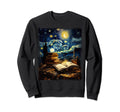 Books Van Gogh Reading Book Lover Sweatshirt - Novelty Apparel Unisex - T-Shirt, Sweatshirt, Hoodie