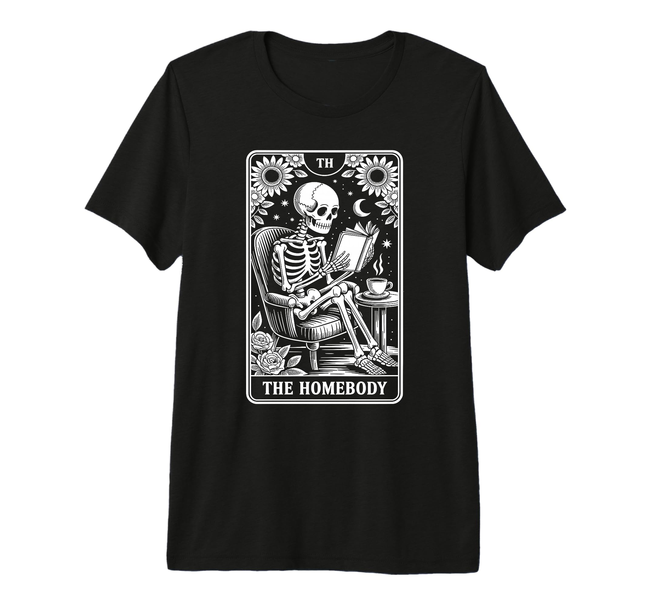 Homebody Tarot Indoorsy Antisocial T-Shirt - Casual Everyday Wear Unisex - T-Shirt, Sweatshirt, Hoodie