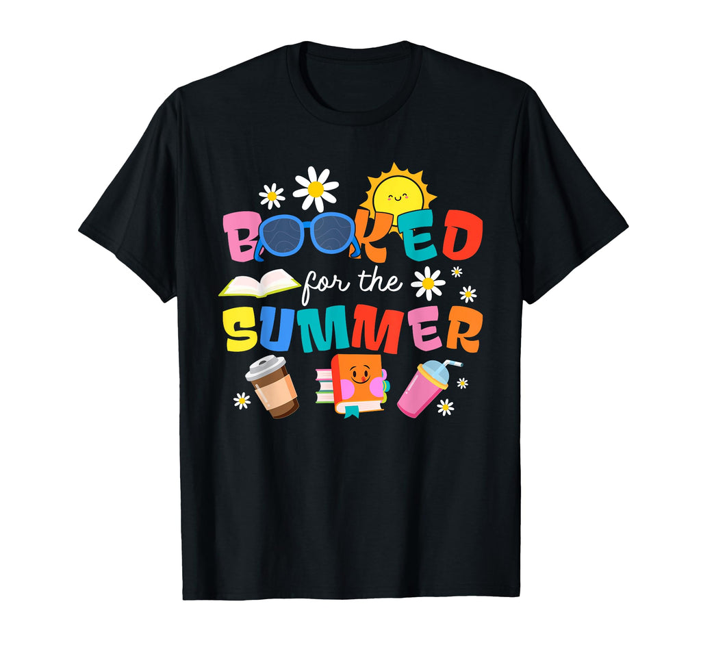 Booked Summer Bookish Iced Coffee Books T-Shirt - Unique Graphic Men Women - T-Shirt, Sweatshirt, Hoodie