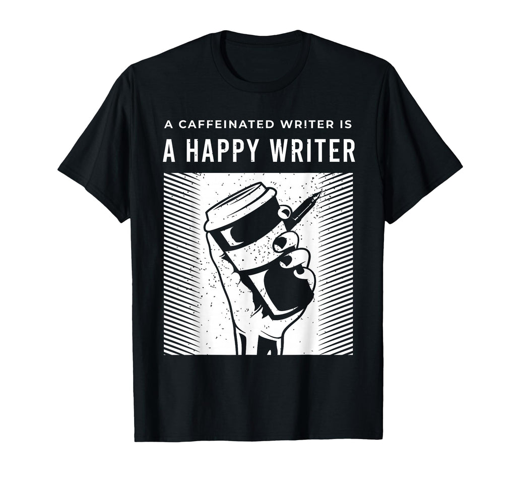 Writers Outfit Lover Coffee And Book T-Shirt - Minimalist Print Unisex - T-Shirt, Sweatshirt, Hoodie