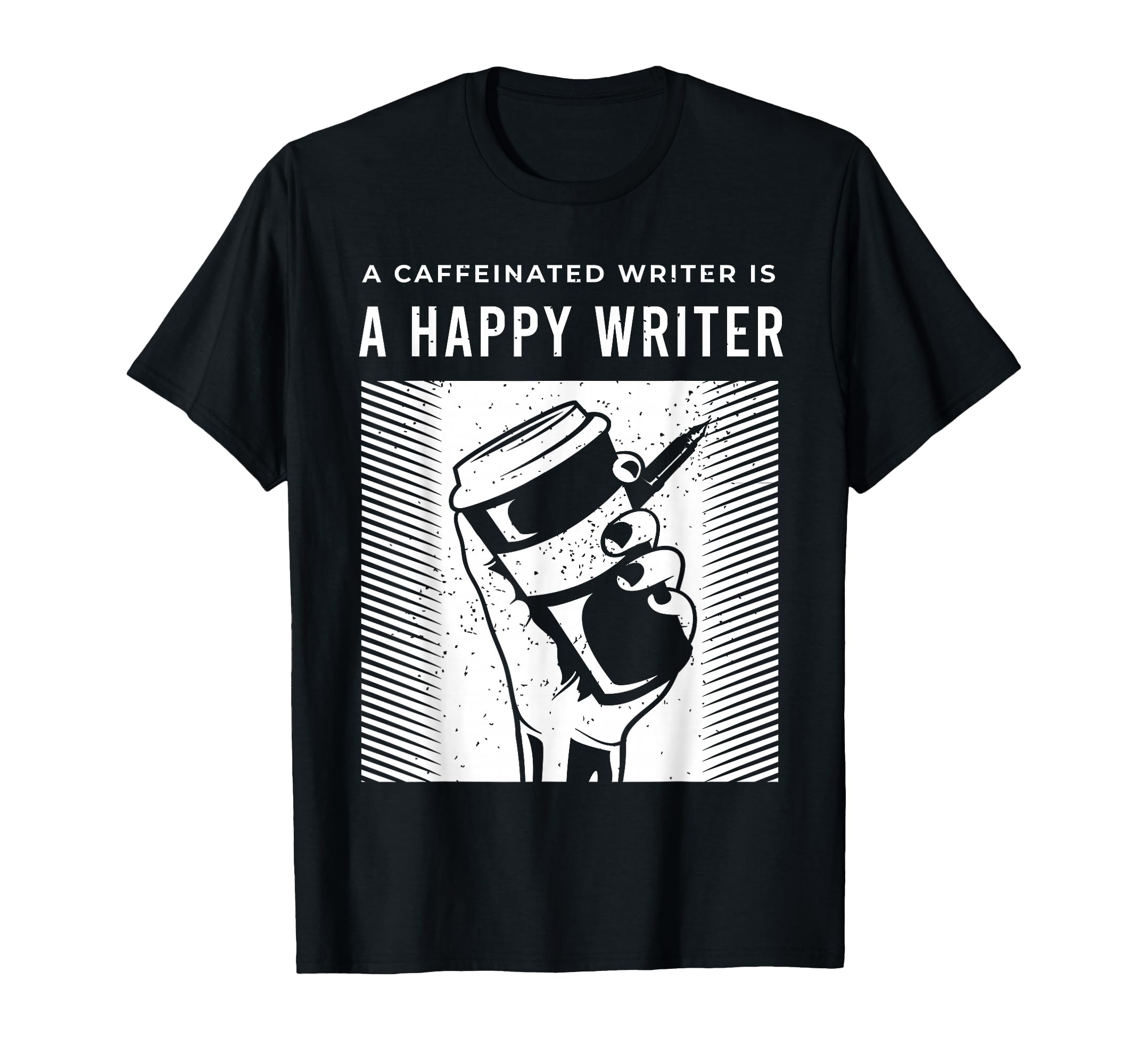 Writers Outfit Lover Coffee And Book T-Shirt - Minimalist Print Unisex - T-Shirt, Sweatshirt, Hoodie