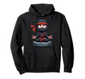 Meditation Ninja Yoga Pose Relaxing Animal Hoodie - Unique Graphic Unisex - T-Shirt, Sweatshirt, Hoodie