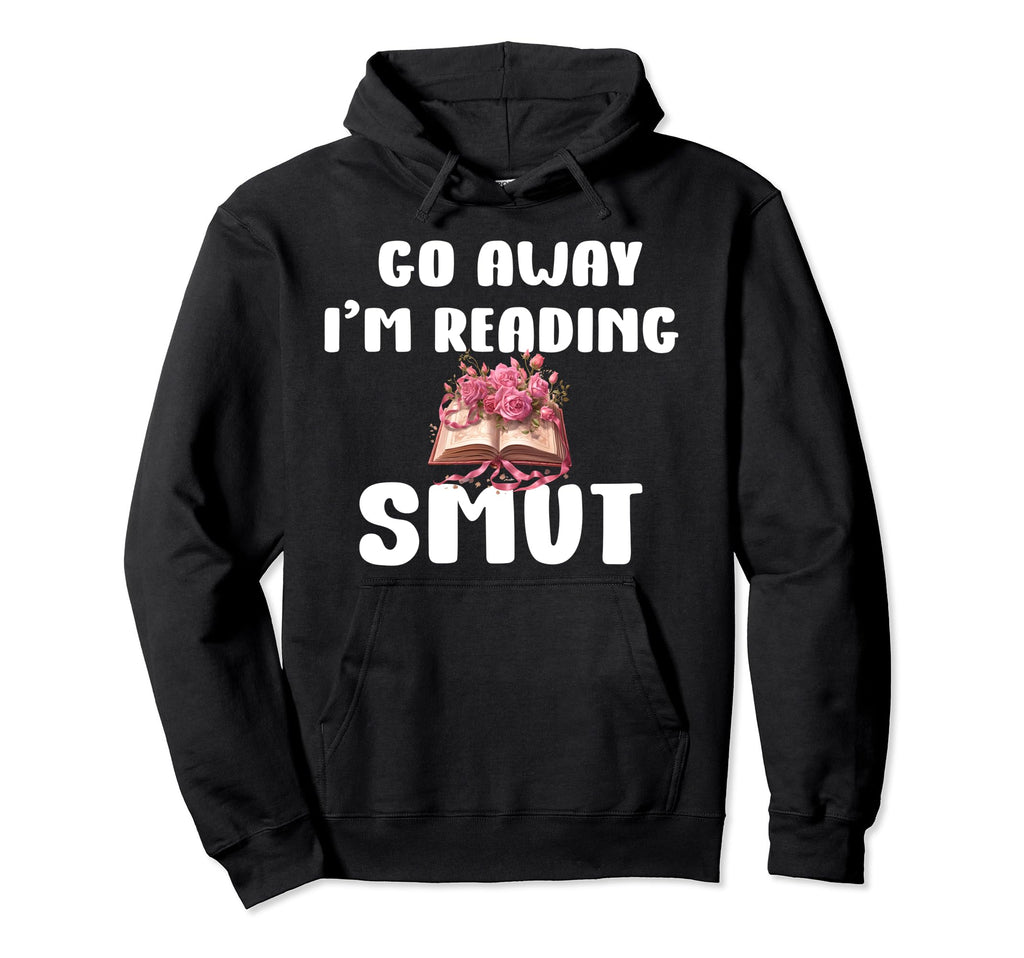 Smutty Books Floral Book Smutt Go Hoodie - Custom Art Print for Adults - T-Shirt, Sweatshirt, Hoodie