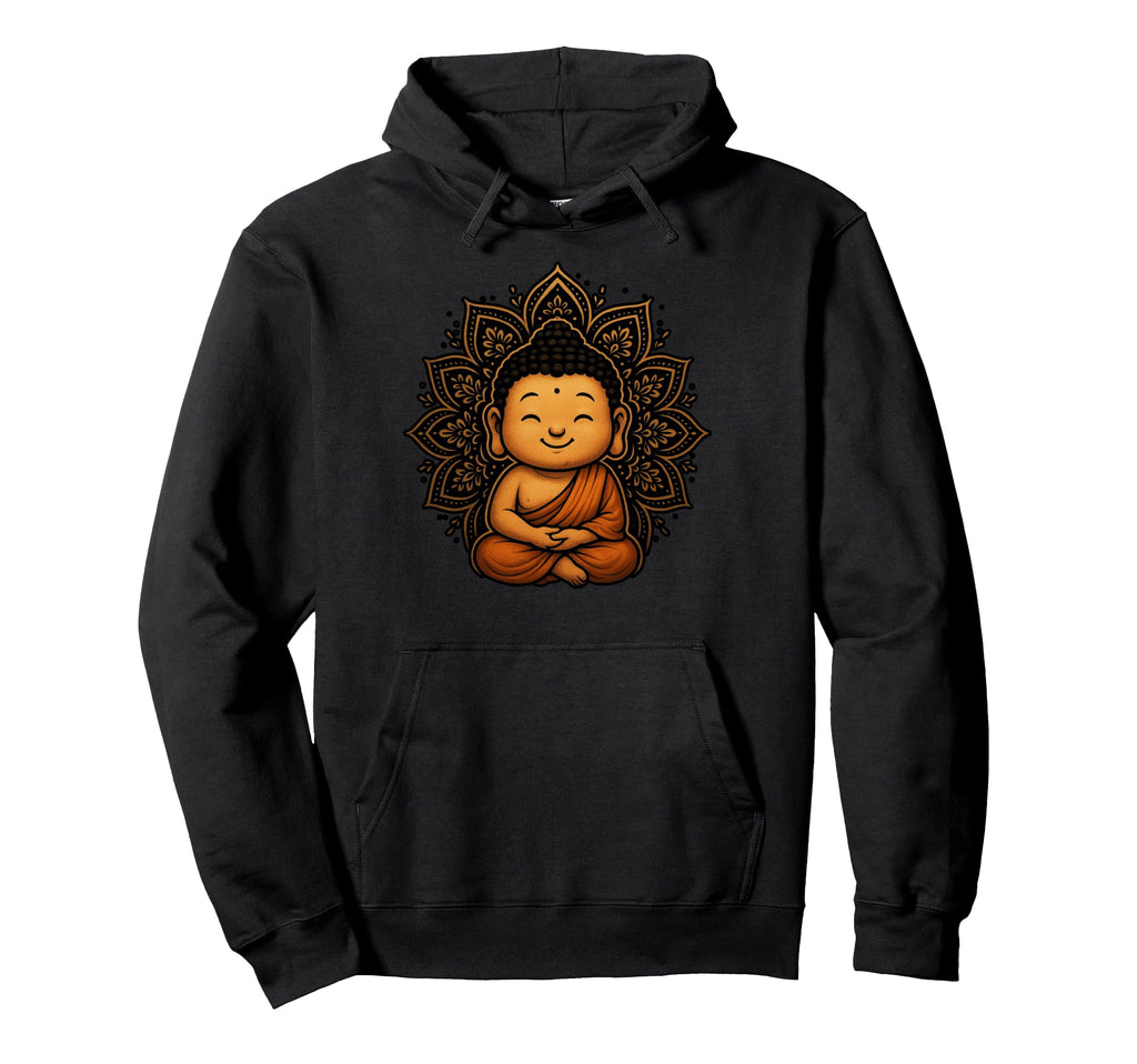 Buddha Meditating Peaceful Yoga Hoodie - Casual Everyday Wear Men Women - T-Shirt, Sweatshirt, Hoodie