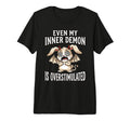 Even My Inner Demon Is Overstimulated T-Shirt - Fun Novelty Design Unisex - T-Shirt, Sweatshirt, Hoodie