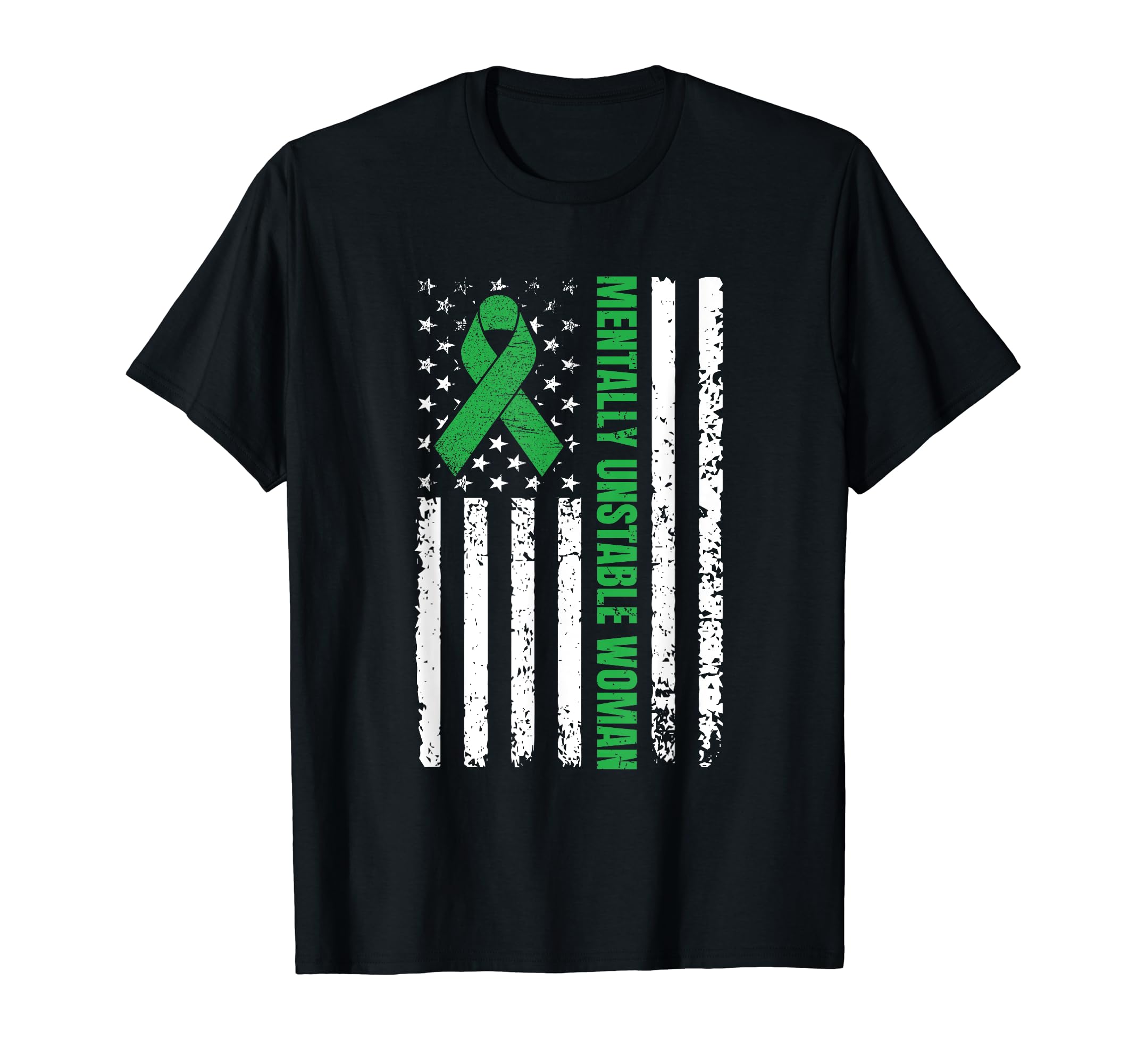 Mentally Unstable Mental Health Awareness T-Shirt - Custom Art Print Unisex - T-Shirt, Sweatshirt, Hoodie