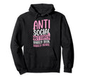 Antisocial Butterfly Rarely Seen Hoodie - Minimalist Print for Adults - T-Shirt, Sweatshirt, Hoodie