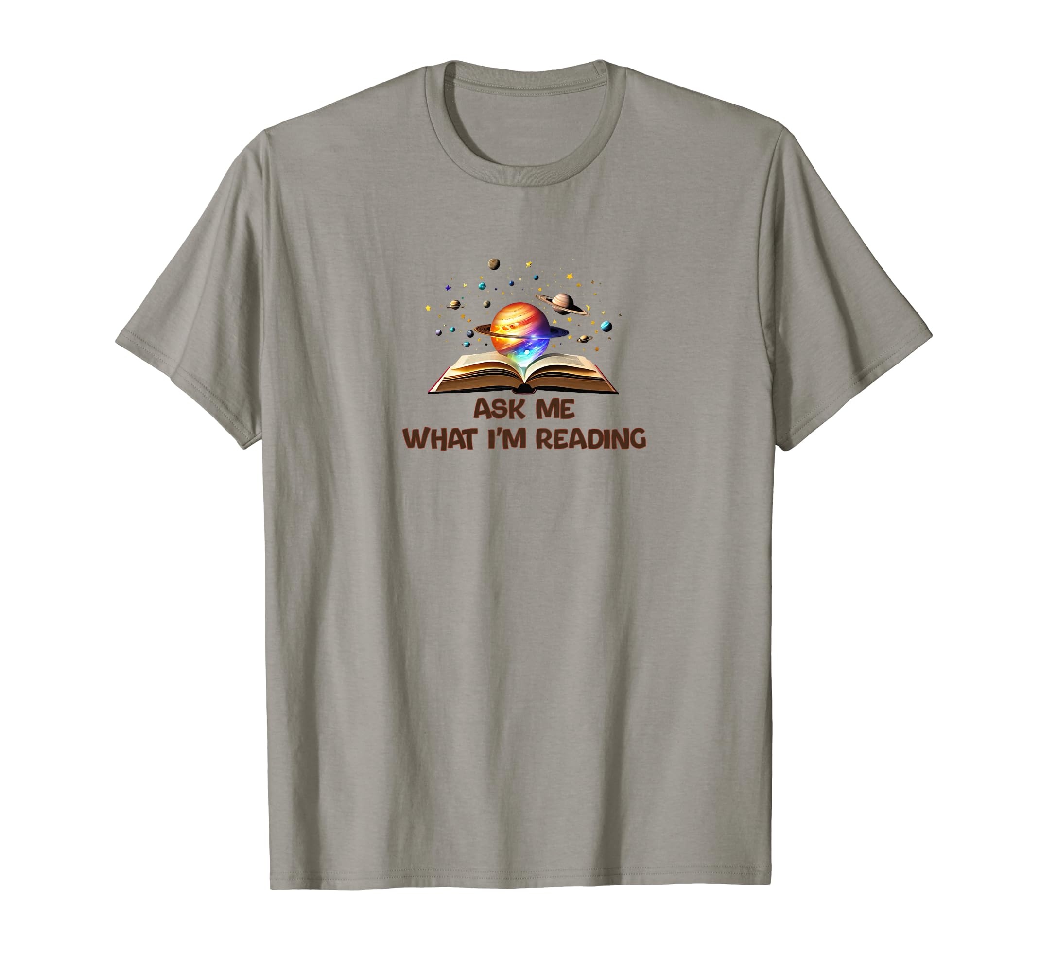 Ask Me What Im Reading Book Worm T-Shirt - Fun Novelty Design for Adults - T-Shirt, Sweatshirt, Hoodie