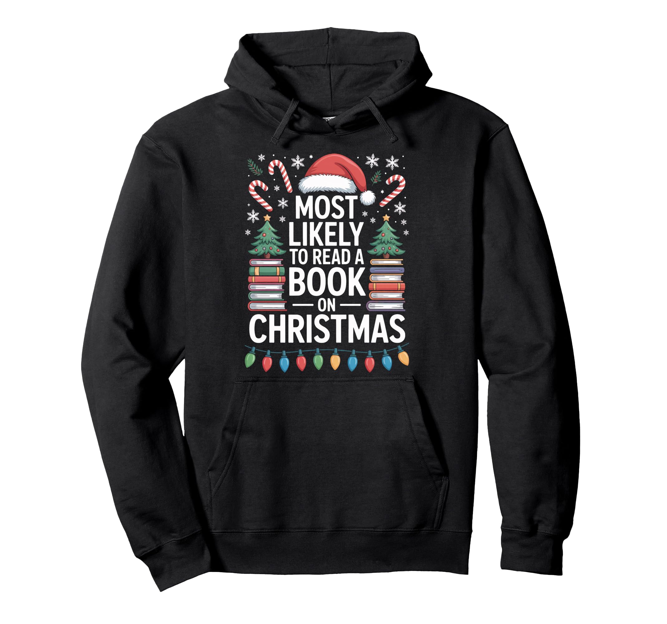 Most Likely To Read Book Reader Book Hoodie - Minimalist Print for Adults - T-Shirt, Sweatshirt, Hoodie