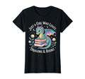 Just Who Loves Dragons And Books Reading T-Shirt - Graphic Print for Adults - T-Shirt, Sweatshirt, Hoodie