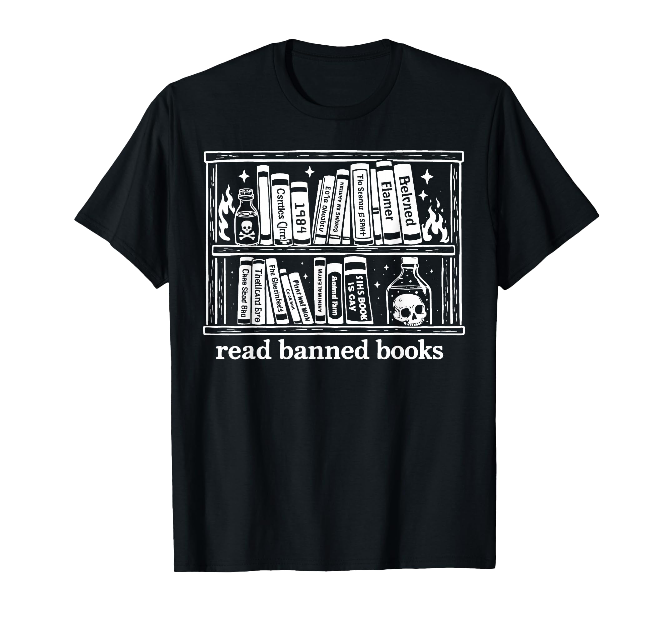 Read Banned Books Bibliophile Reader T-Shirt - Unique Graphic Unisex - T-Shirt, Sweatshirt, Hoodie