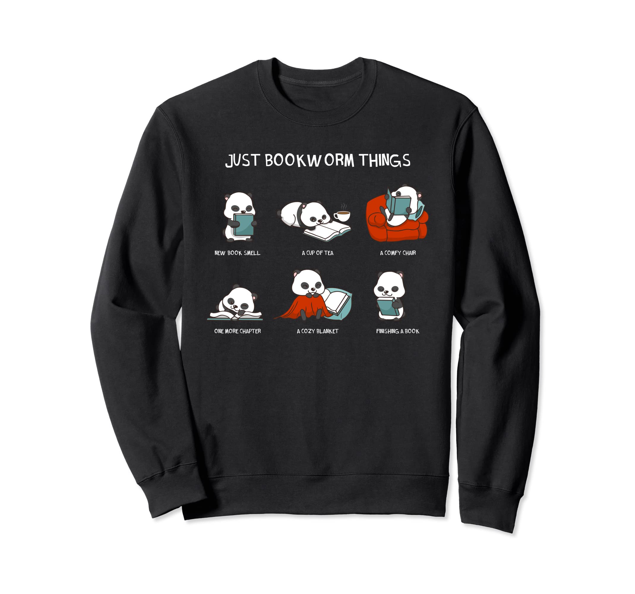 Just Bookworm Things Nerd Book Sweatshirt - Custom Art Print Unisex - T-Shirt, Sweatshirt, Hoodie